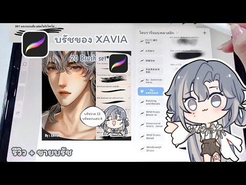 บรัชที่เราใช้ในการวาด - รีวิว+ขายบรัช Procreate✏️ | XAVIA