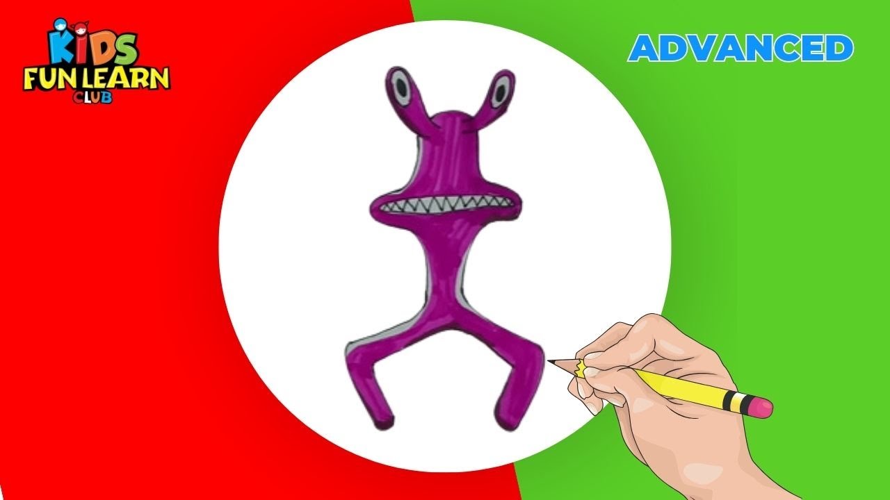 Rainbow Friends 🌈 How To Draw Pink | For KIDS