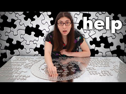 This jigsaw puzzle is a mirror. Oh and I’m solving it ON TOP OF A MIRROR 😳