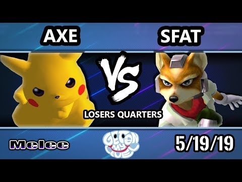 GOML 2019 SSBM - Tempo | Axe (Pikachu) Vs. CLG | SFAT (Fox) Smash Melee Tournament Losers Quarters