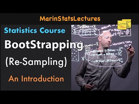 Bootstrapping and Resampling in Statistics with Example| Statistics Tutorial #12 |MarinStatsLectures
