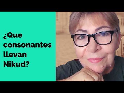 Qué consonantes llevan nikud