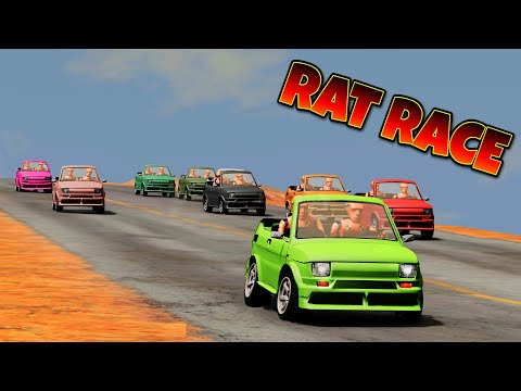 BeamNG.Drive - Funny Rat Race | CrashTherapy