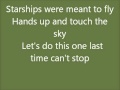 Glee Starships with lyrics 