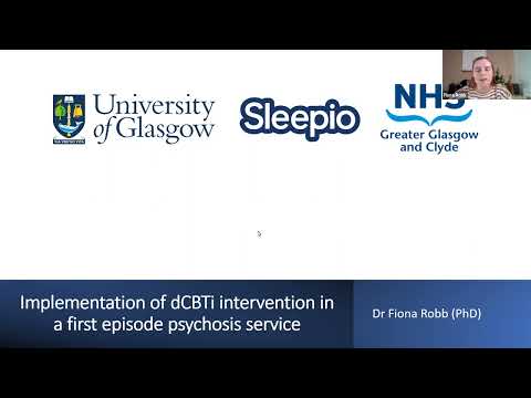 Glasgow DClinPsy Lightning Talk 2021: digital CBT for insomnia in a first episode psychosis service