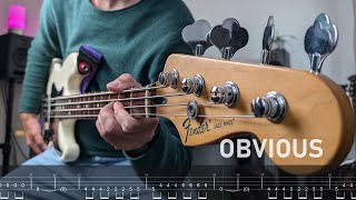 blink-182 - Obvious (Bass Cover With TAB And LYRICS)