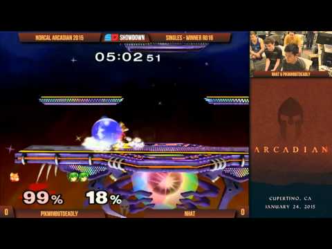 NorCal Arcadian 2015 - Singles - Winner Ro16: Pikminbutdeadly (Fox) vs Nhat (Marth)