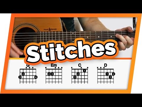 Stitches Guitar Tutorial (Shawn Mendes) Easy Chords Guitar Lesson
