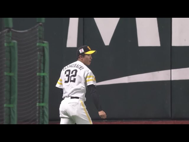 【5回表】広い守備範囲!! ホークス・柳町達 フェンスギリギリの打球を上手く捕球!! 2025年6月5日 福岡ソフトバンクホークス 対 中日ドラゴンズ