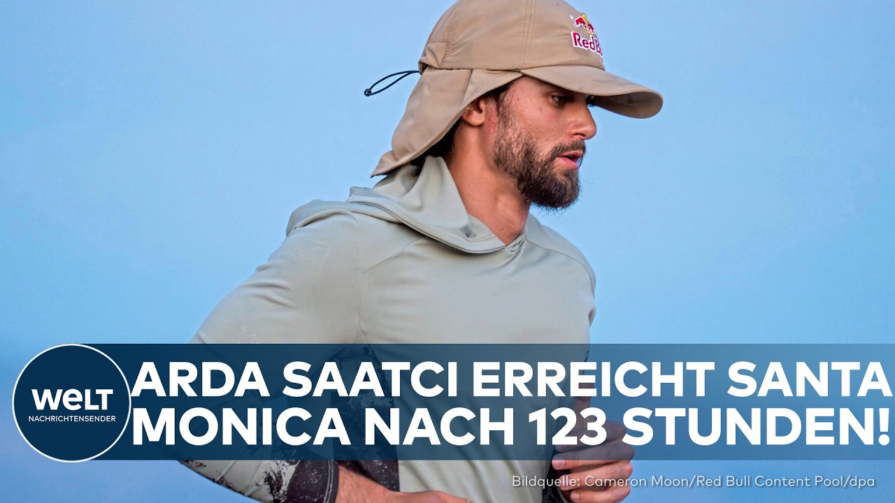 SANTA MONICA PIER: 600 Kilometer in 123 Stunden – Extremläufer Arda Saatçi erreicht Santa Monica!