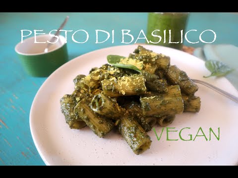 Pesto di Basilico Vegan in 2 minuti - NON VORRAI PIU COMPRARE QUELLO IN BARATTOLO! #pestovegano