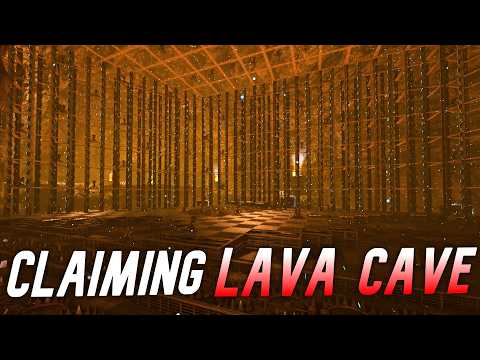 Claiming The BROKEN Center Lava Cave DAY 1 On INX- ARK: Survival Evolved