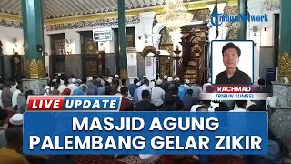 Sambut Idul Fitri 1446 H, Warga Palembang Habiskan Malam Takbiran dengan Zikir di Masjid SMB