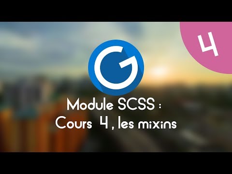 Formation IMM Module SCSS Cours tuto 4 les mixins