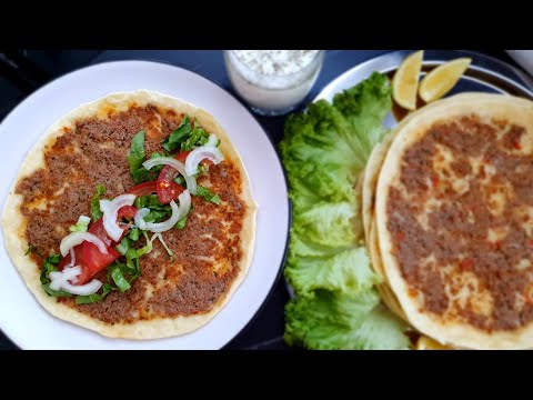 How To Make Homemade Turkish Lahmacun Recipe |Meat On Dough by @yummyquickrecipes YQR