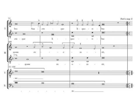 Dufay: Nuper rosarum flores. Partitura y Audición.