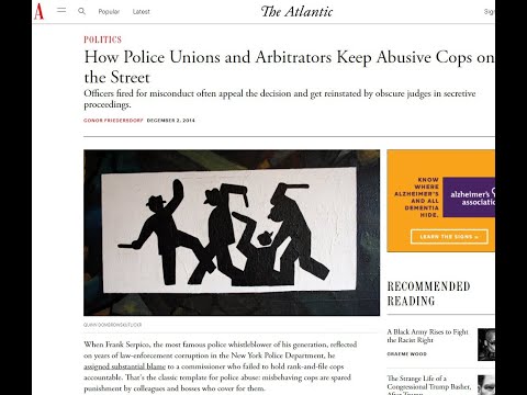 HOW POLICE UNIONS AND ARBITRATORS KEEP ABUSIVE COPS ON THE STREET.