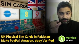 UK Sim Cards in Pakistan - Free Delivery