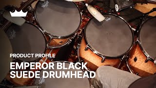 Emperor Black Suede Drumhead | Remo