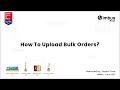 How to upload bulk orders on the NimbusPost seller panel?