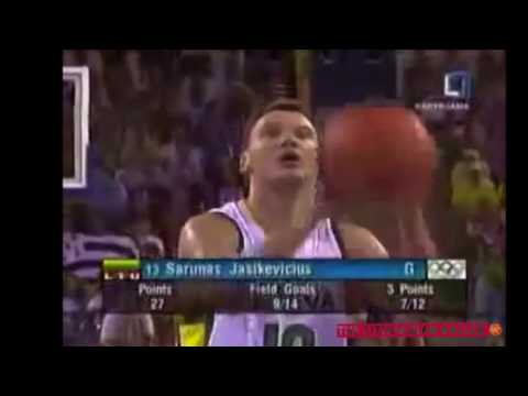 Lithuania vs USA 2004 - Sarunas Jasikevicius' Domination.