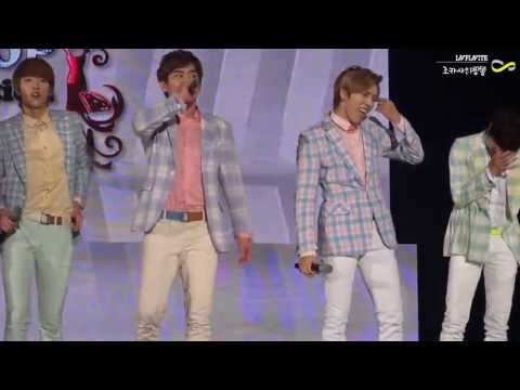 [fancam] 130420 K-POP collection INFINITE '멘트+Be Mine' (dong woo)