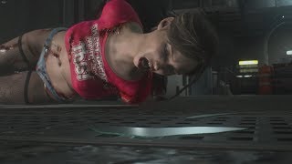 Resident Evil 2 Remake in 4K - Claire Battle Wounded Wild Baby Gameplay