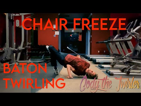Crazy Breakdancing Baton Twirler 😯