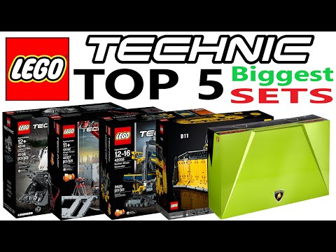 Top 5 Biggest LEGO Technic Sets of all Time Compilation/Collection Speed Build