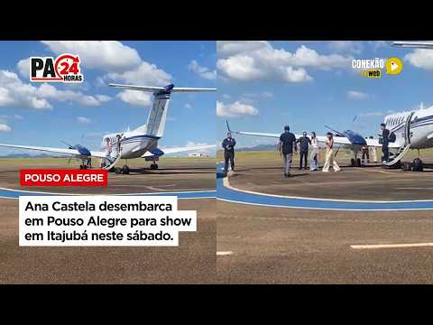 Vídeo: Ana Castela desembarca em Pouso Alegre para show em Itajubá neste sábado.