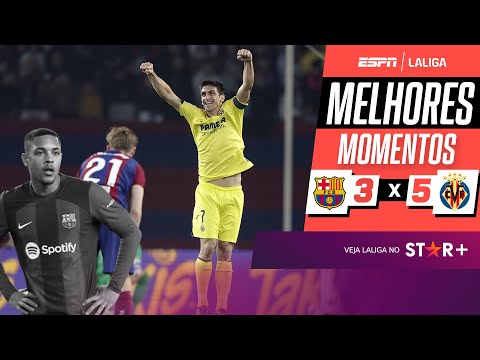 Gols e lances de Barcelona x Villarreal