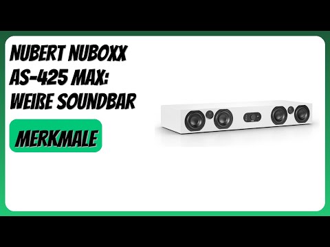 BEWERTUNG (2025): Nubert nuBoxx AS-425 max: Weiße Soundbar. WESENTLICHE Einzelheiten