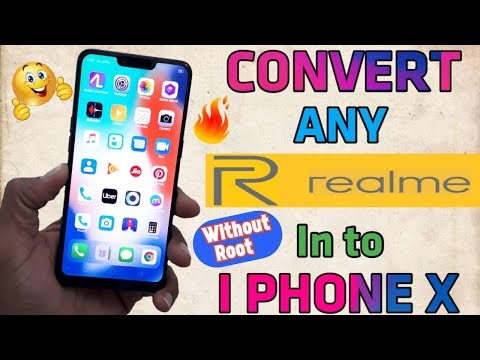 HOW TO CONVERT ANY REALME DEVICE INTO I PHONE X | WITHOUT ROOT | TOSHIN TECH 😘👌 Video