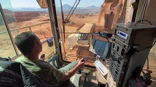 Inside The Cabin Of The Huge Terex RH170 Front Shovel Excavator - Operating The Huge Excavator!