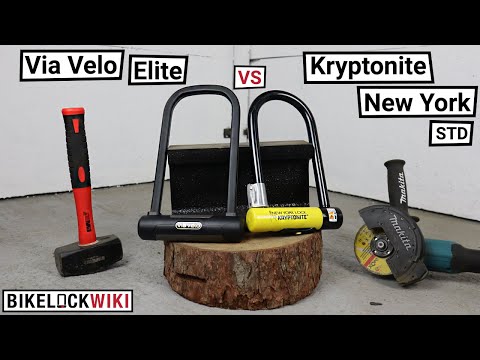Kryptonite New York Standard vs Via Velo Elite - Bike Lock Teardown Testing