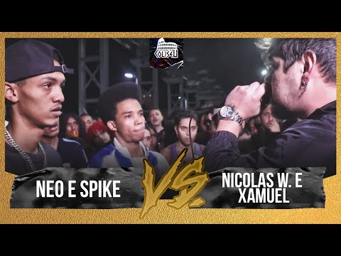 NEO E SPIKE X NICOLAS WALTER (RS) E XAMUEL (RS) - BATALHA DO COLISEU - EDIÇÃO 100