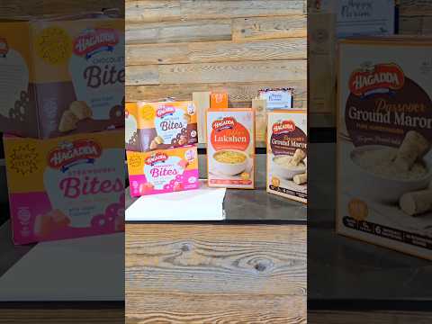 HAGADDA’s 4 new products this year: ground maror, Bubbe’s lukshen, and two bite-size treats.