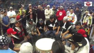 Battle Hill Singers Sing a Powerful Song @ FSIN Powwow 2015