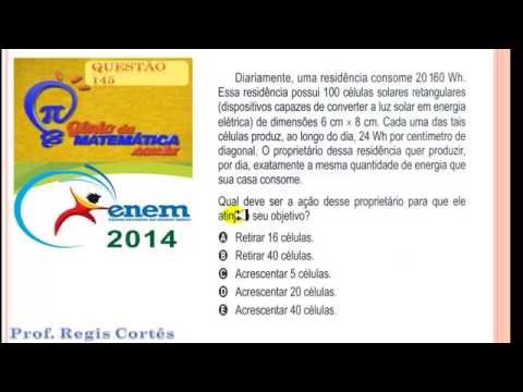 Questão 145 prova cinza - comentada ENEM 2014