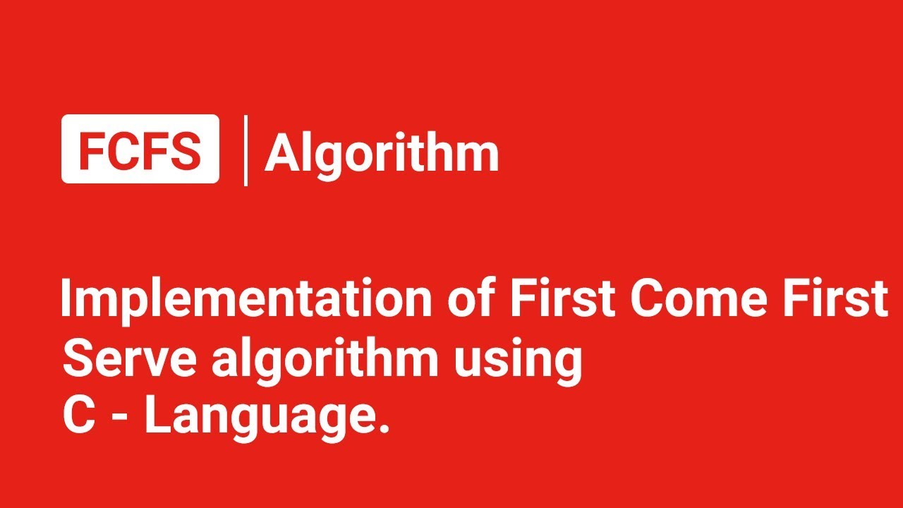 FCFS using C First Come First Serve algorithm using C #os #algorithm #fcfs