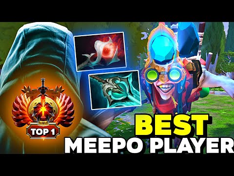 TOP 1 MIDLANE- The BEST MEEPO Player of Dota 2 7.38 - 1 vs. 5 Pro Gameplay