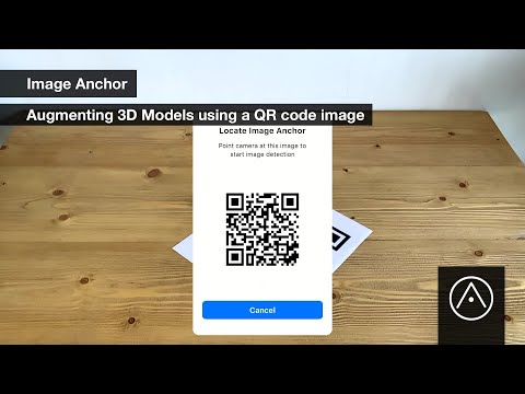 Augmenting 3D Models using a QR code image