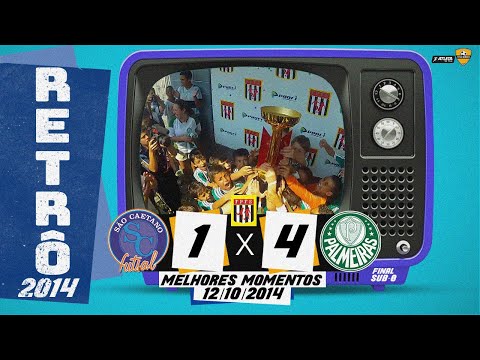 São Caetano Futsal 1x4 Palmeiras  Final Retrô 2014 sub-8