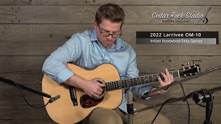 Video thumbnail for 2022 Larrivee OM-10 Deluxe (Indian Rosewood/Spruce) played by Matt Thomas by Cedar Rock Studio Guitar Gallery
