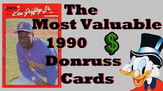 The Most Valuable 1990 Donruss Cards: Don't be Fooled!