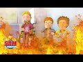 Sam le Pompier pourra-t-il sauver les enfants d'un incendie dans une maison ! | Caricature