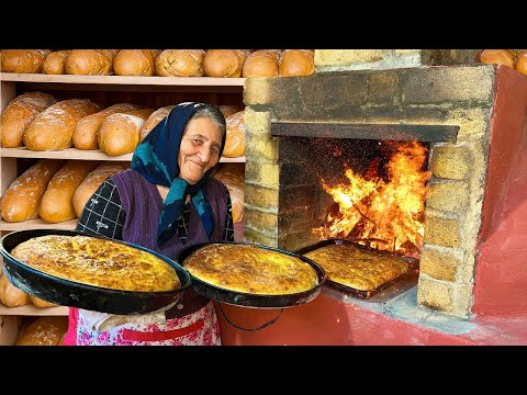 Baking Homemade National Breads and Cooking Authentic Azerbaijani Dish!