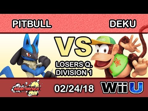 Breakthrough 2 - Pitbull (Lucario) Vs. DyS | cs_Deku (Diddy Kong) Losers Quarters - Smash 4