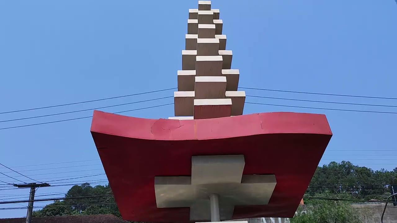 No memorial dos imigrantes Suíços em Joinville