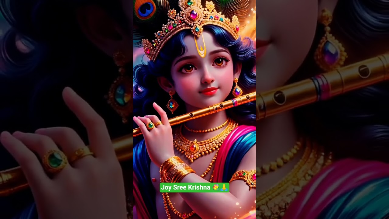 Joy Sree Krishna 💐🙏🦚💐🍁 #love #song #trending #viral #youtubeshorts #shortsfeed #radheshyambhajan 🙏